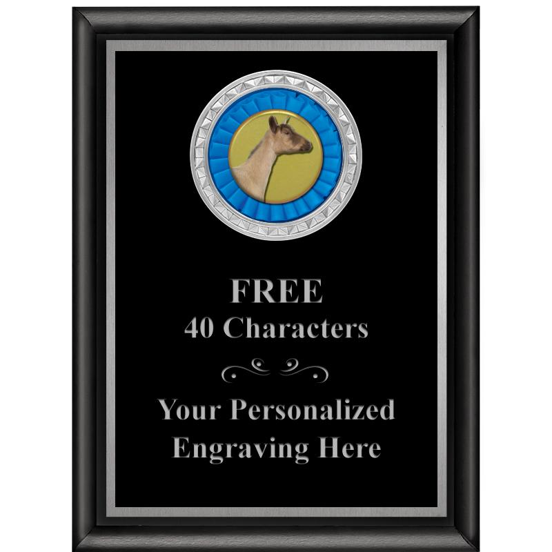 6X8 BLK SHINY EXEC INS PLQ SV