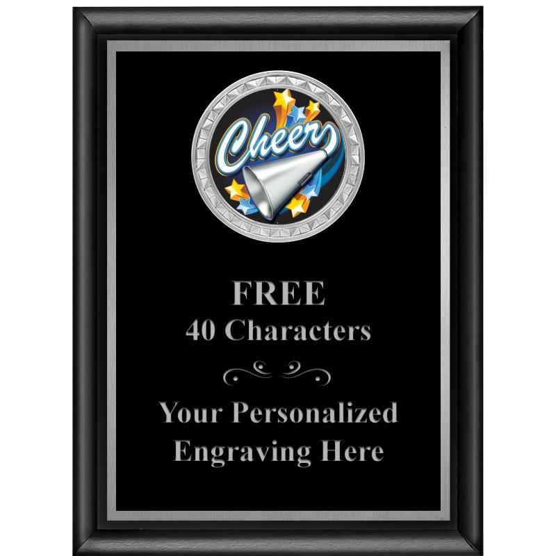 6X8 BLK SHINY EXEC INS PLQ SV