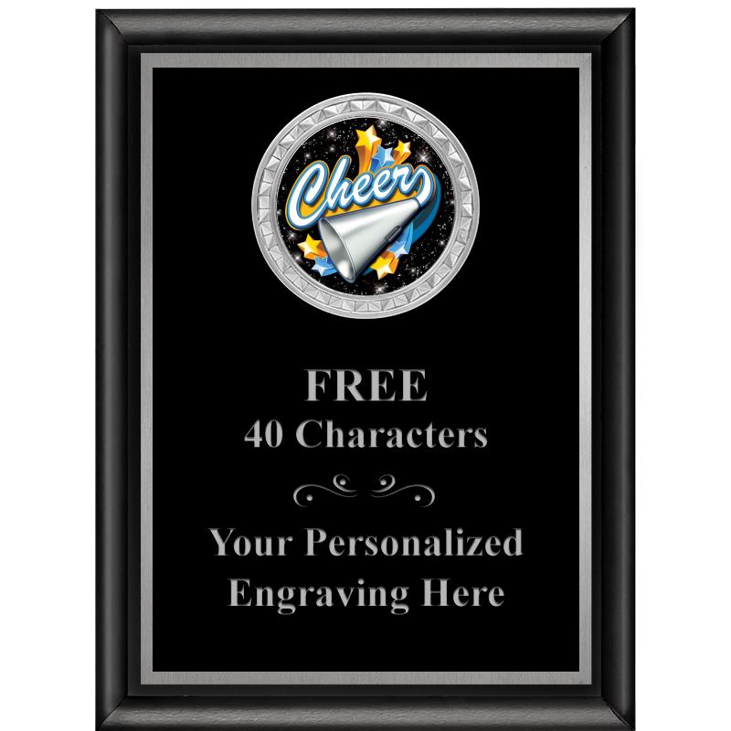 6X8 BLK SHINY EXEC INS PLQ SV