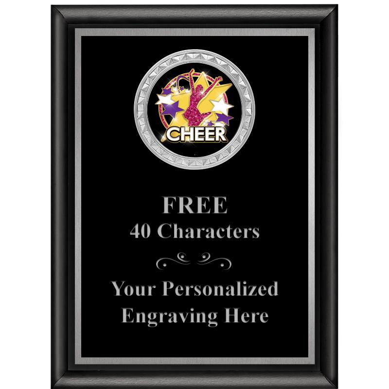 6X8 BLK SHINY EXEC INS PLQ SV