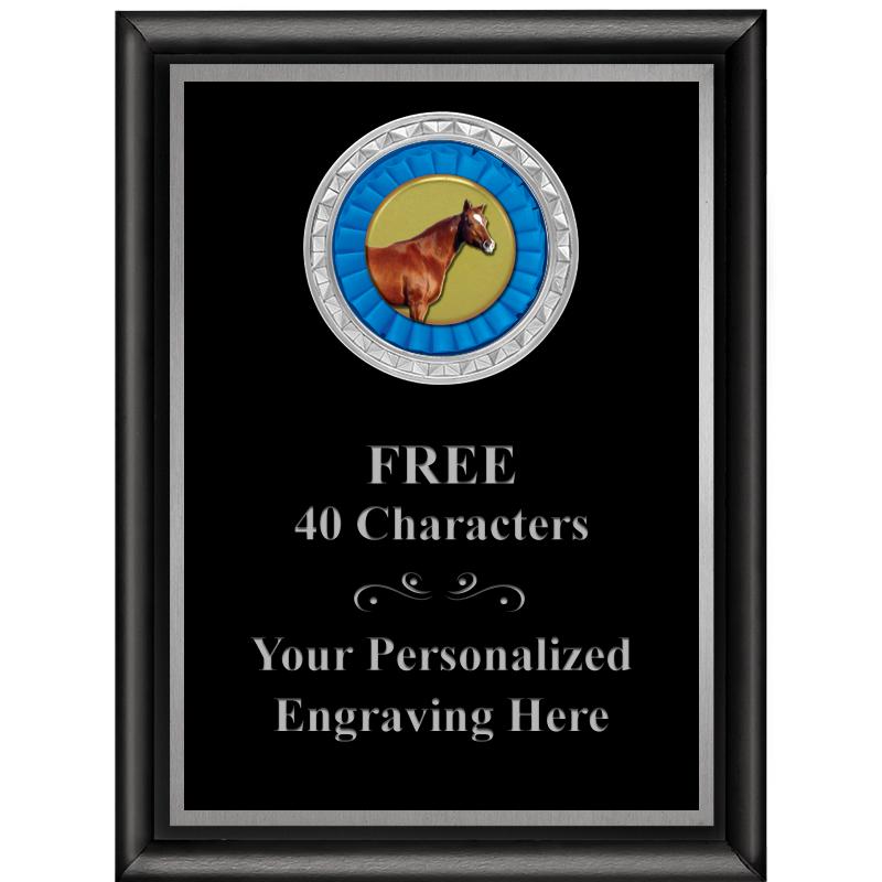 6X8 BLK SHINY EXEC INS PLQ SV