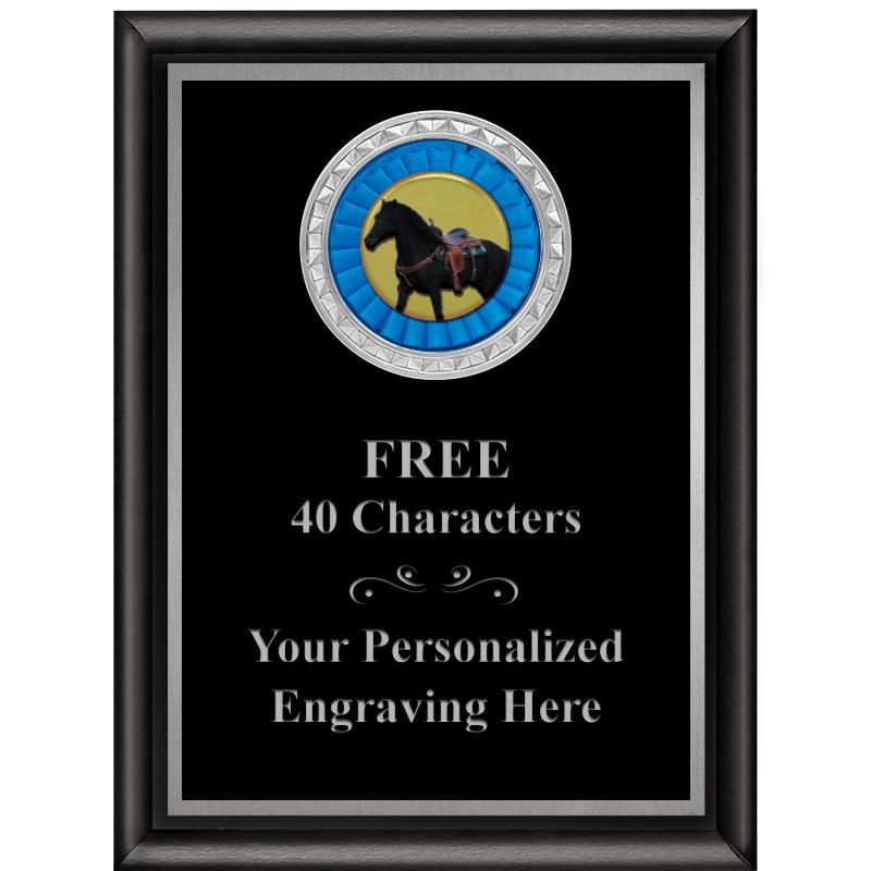 6X8 BLK SHINY EXEC INS PLQ SV