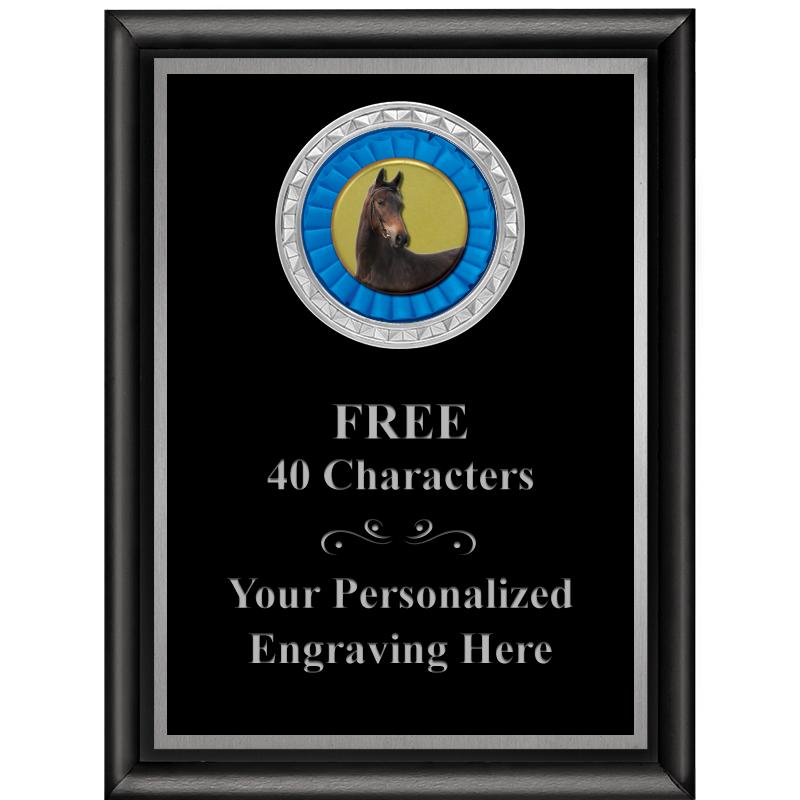 6X8 BLK SHINY EXEC INS PLQ SV