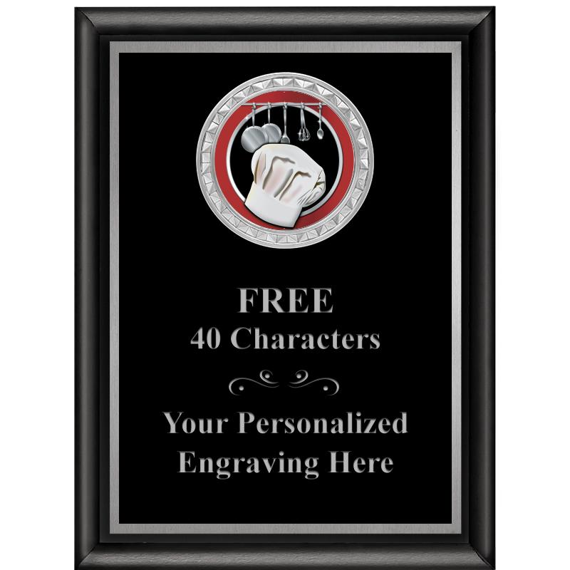 6X8 BLK SHINY EXEC INS PLQ SV