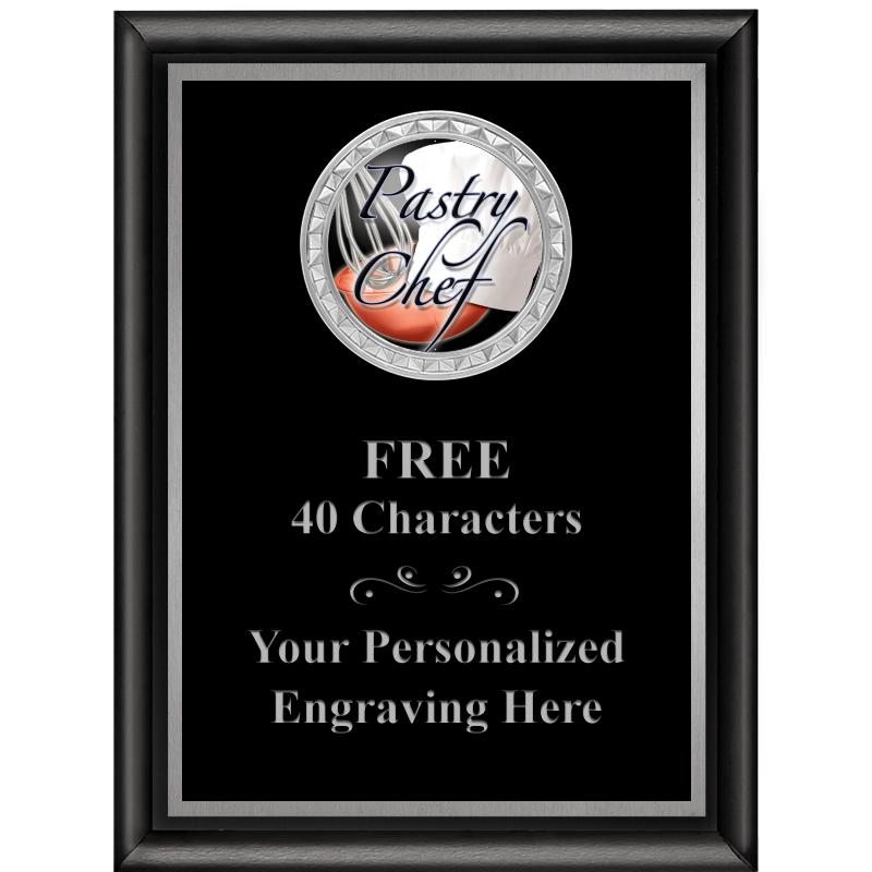 6X8 BLK SHINY EXEC INS PLQ SV