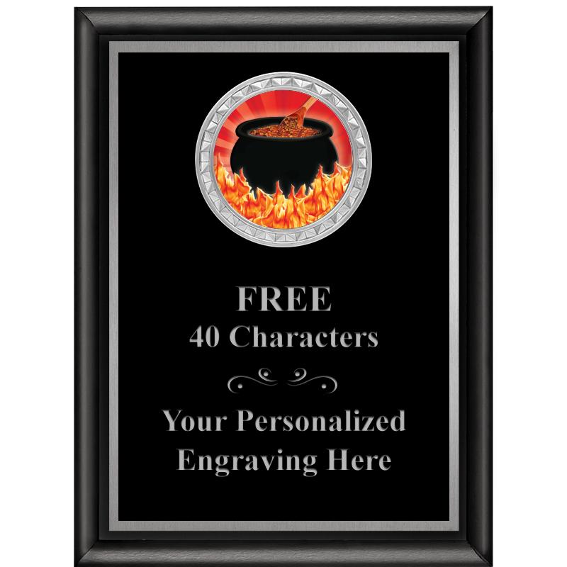 6X8 BLK SHINY EXEC INS PLQ SV