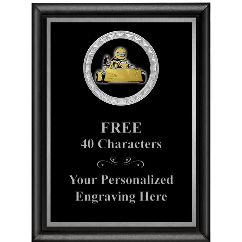 6X8 BLK SHINY EXEC INS PLQ SV