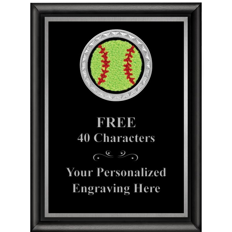 6X8 BLK SHINY EXEC INS PLQ SV