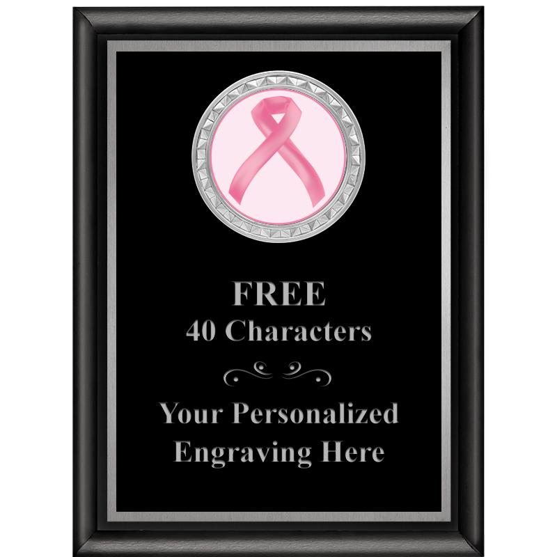 6X8 BLK SHINY EXEC INS PLQ SV