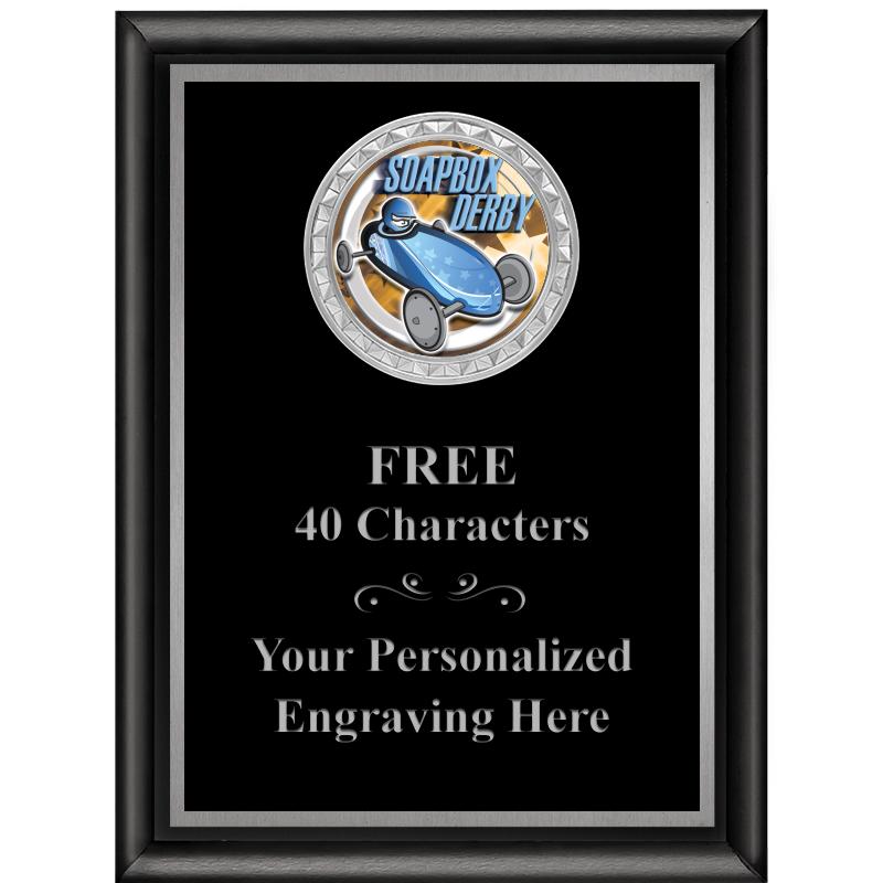 6X8 BLK SHINY EXEC INS PLQ SV