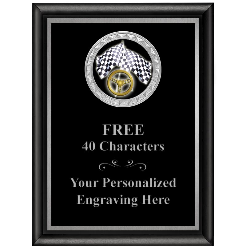 6X8 BLK SHINY EXEC INS PLQ SV