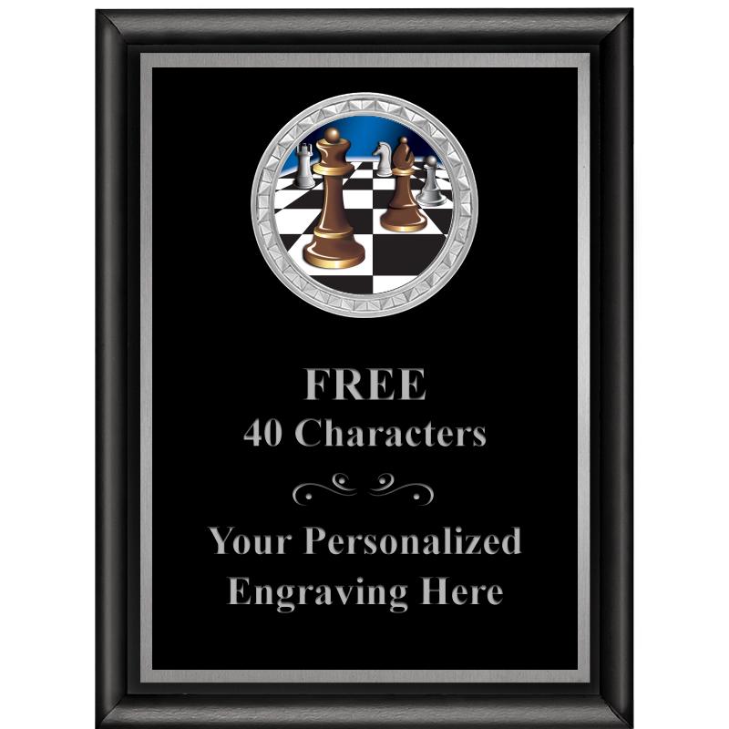 6X8 BLK SHINY EXEC INS PLQ SV