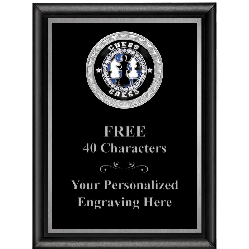 6X8 BLK SHINY EXEC INS PLQ SV