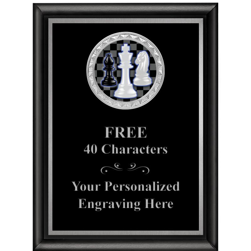 6X8 BLK SHINY EXEC INS PLQ SV