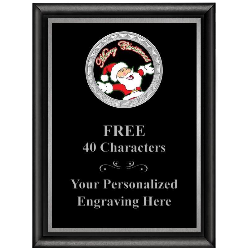 6X8 BLK SHINY EXEC INS PLQ SV