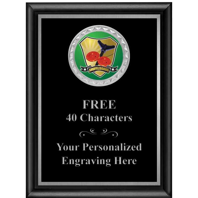 6X8 BLK SHINY EXEC INS PLQ SV