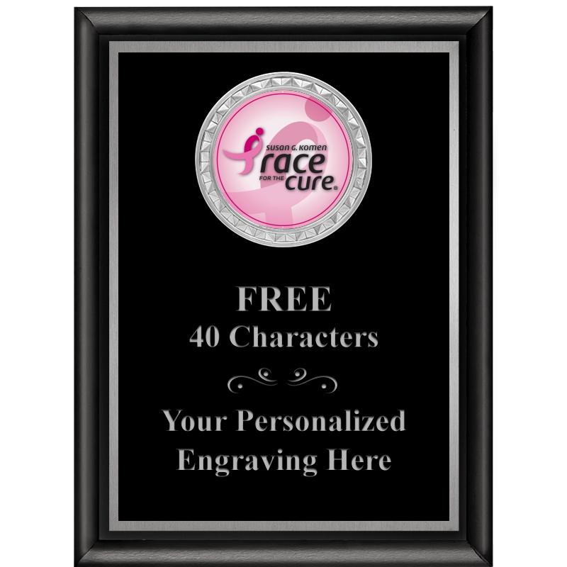 6X8 BLK SHINY EXEC INS PLQ SV