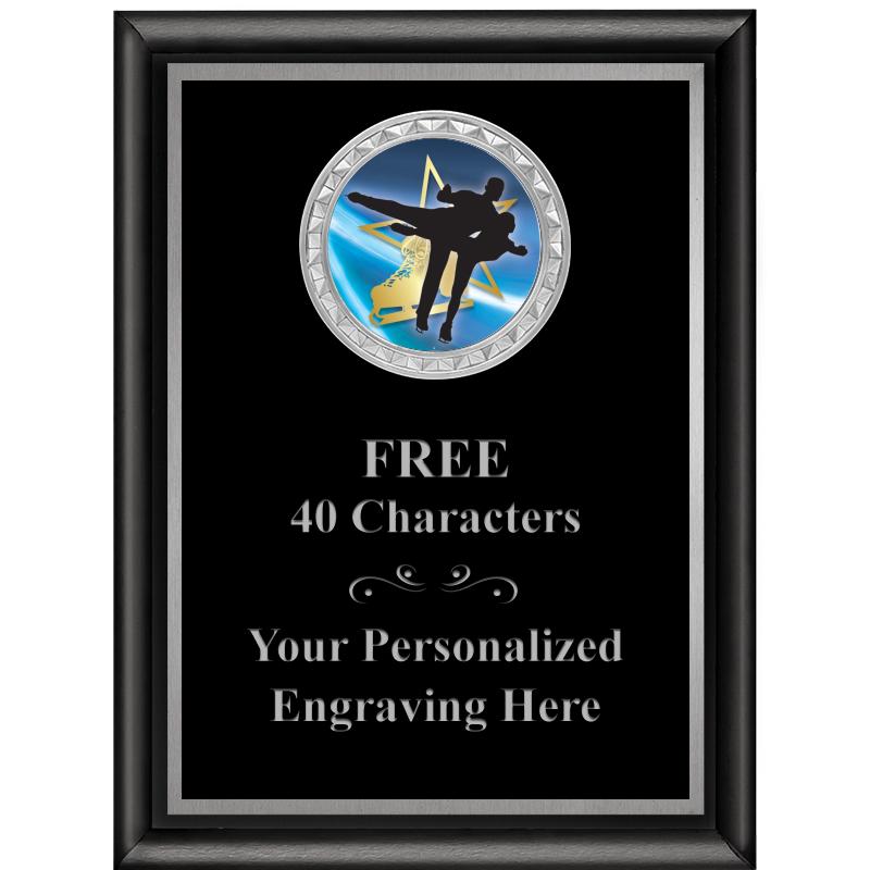 6X8 BLK SHINY EXEC INS PLQ SV