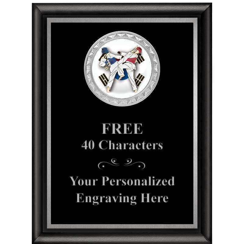 6X8 BLK SHINY EXEC INS PLQ SV