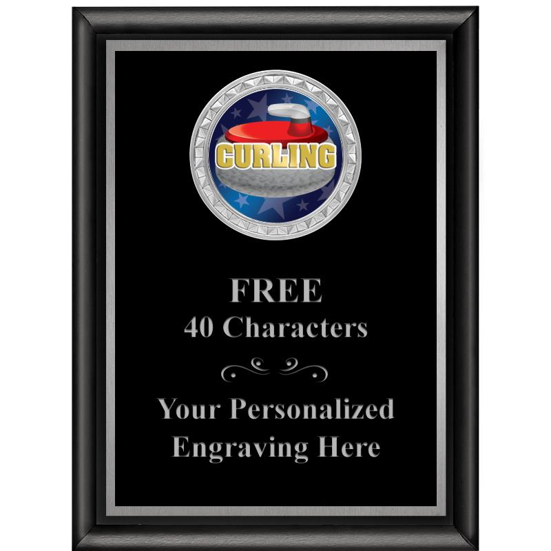 6X8 BLK SHINY EXEC INS PLQ SV