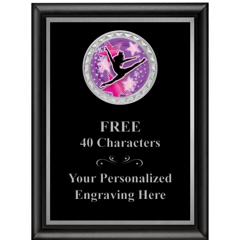 6X8 BLK SHINY EXEC INS PLQ SV