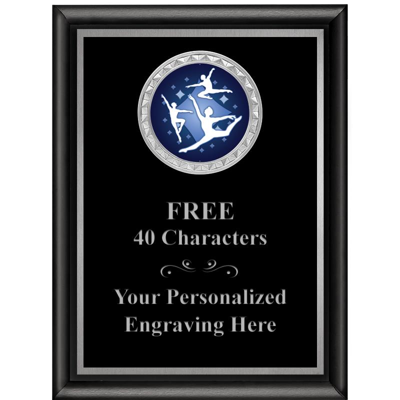 6X8 BLK SHINY EXEC INS PLQ SV