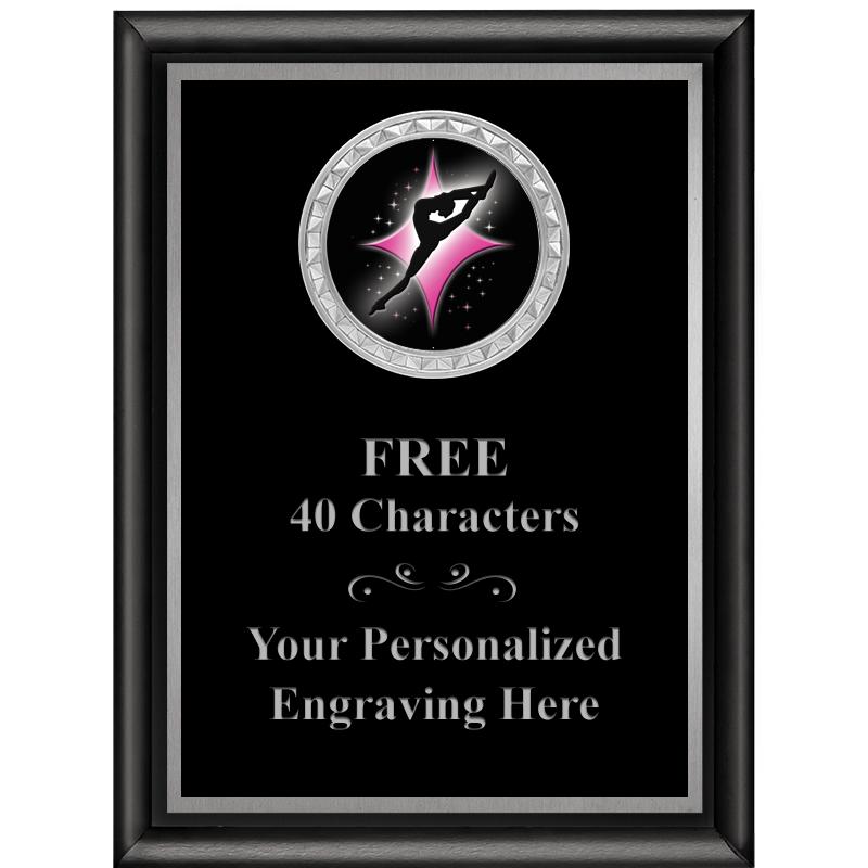 6X8 BLK SHINY EXEC INS PLQ SV