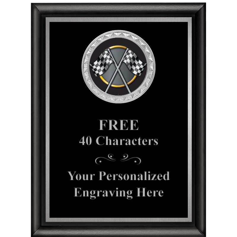 6X8 BLK SHINY EXEC INS PLQ SV