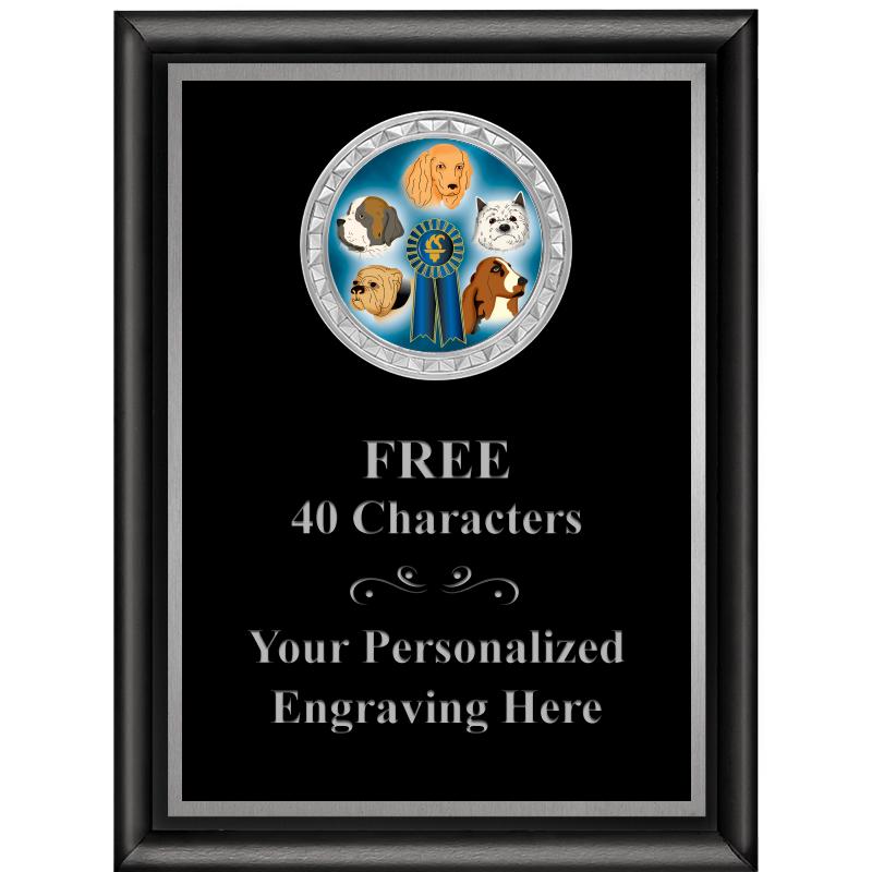 6X8 BLK SHINY EXEC INS PLQ SV