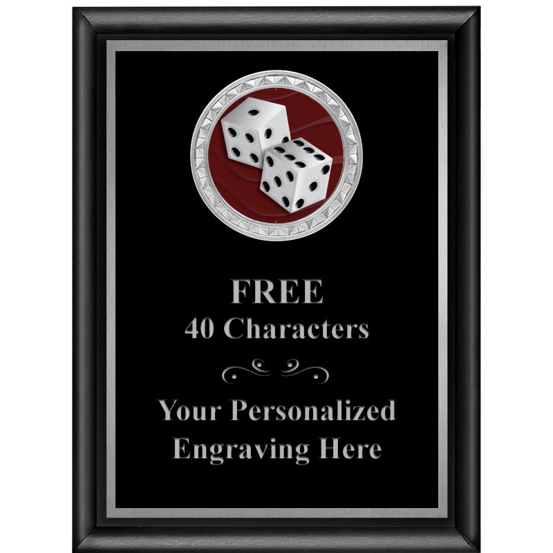 6X8 BLK SHINY EXEC INS PLQ SV