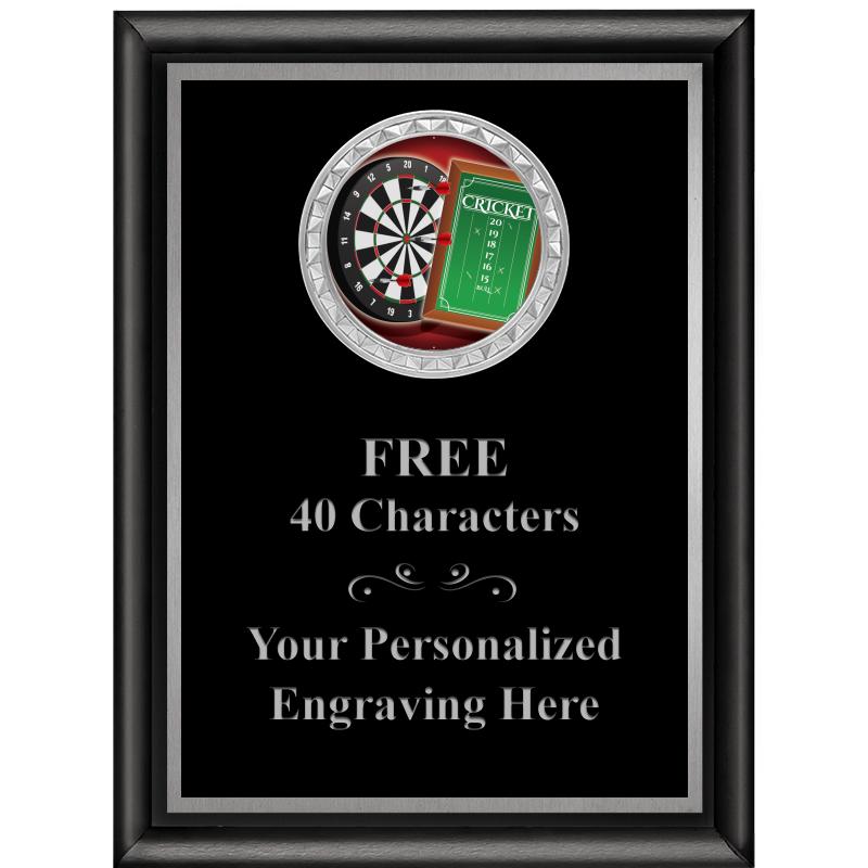 6X8 BLK SHINY EXEC INS PLQ SV