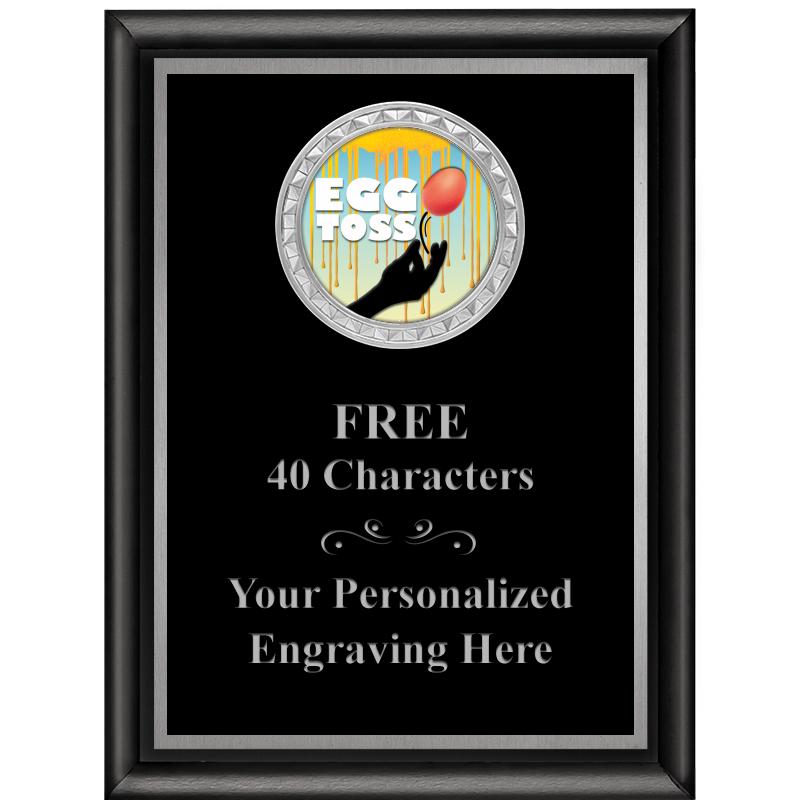 6X8 BLK SHINY EXEC INS PLQ SV