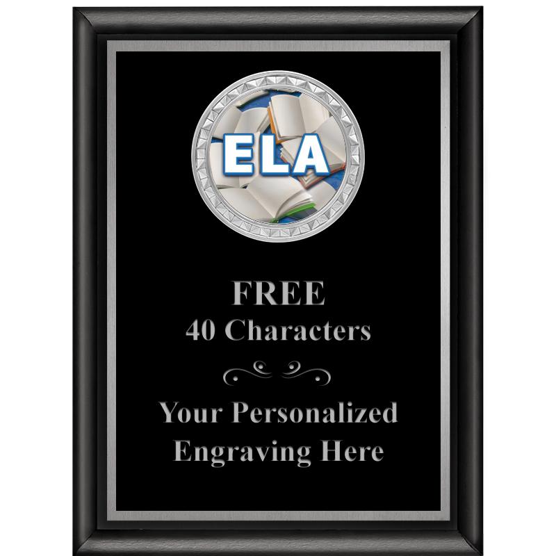 6X8 BLK SHINY EXEC INS PLQ SV