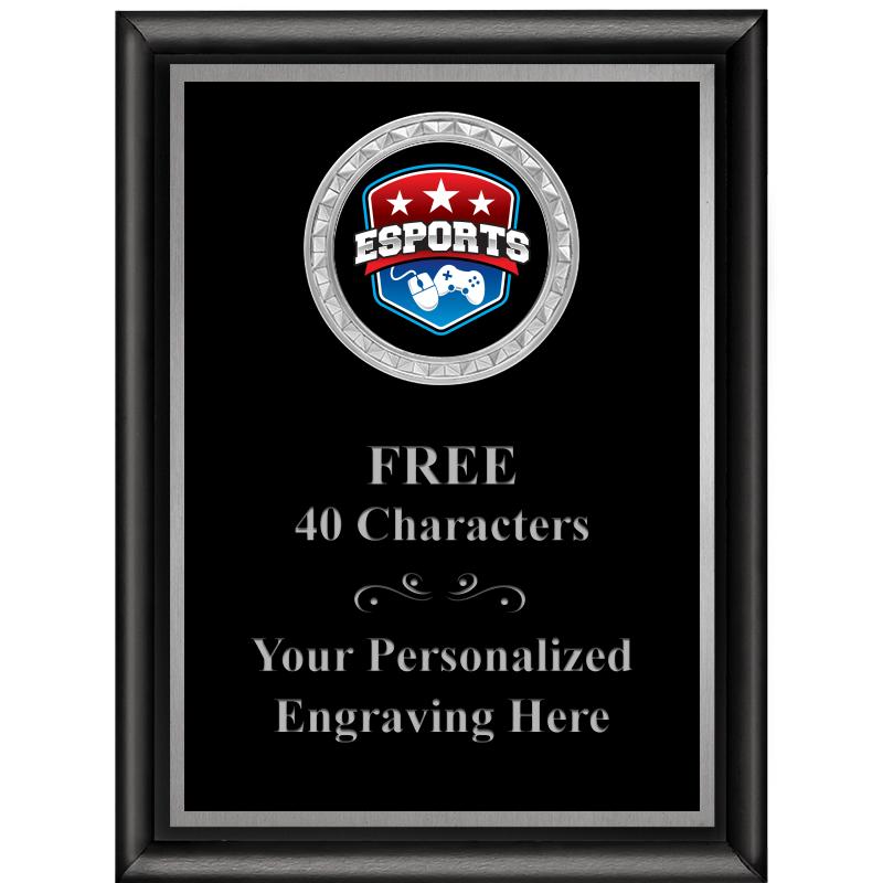 6X8 BLK SHINY EXEC INS PLQ SV