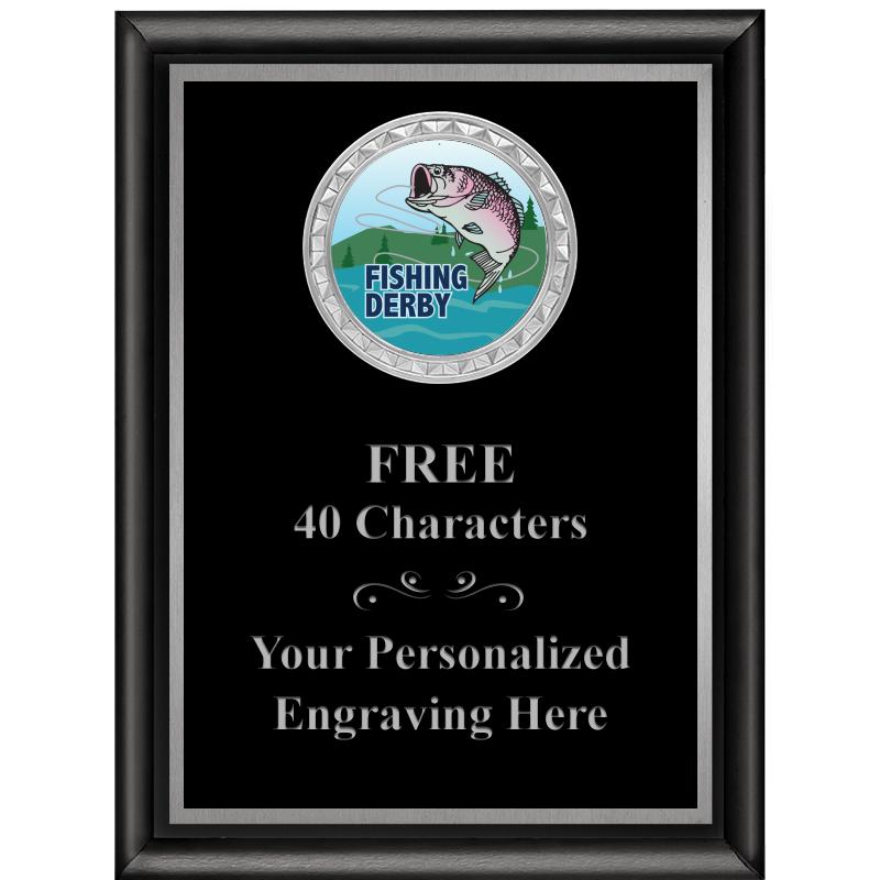 6X8 BLK SHINY EXEC INS PLQ SV