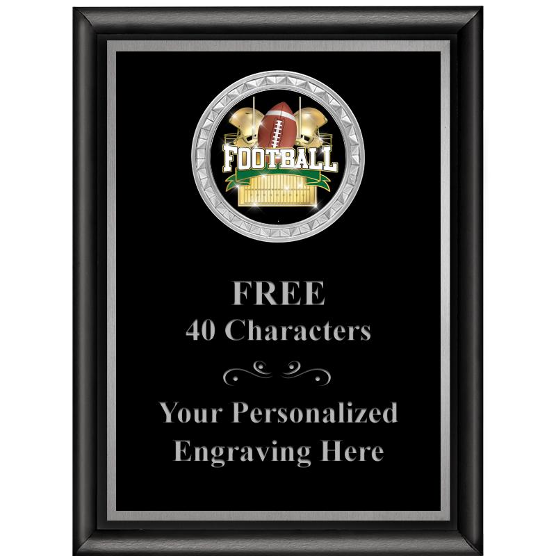 6X8 BLK SHINY EXEC INS PLQ SV