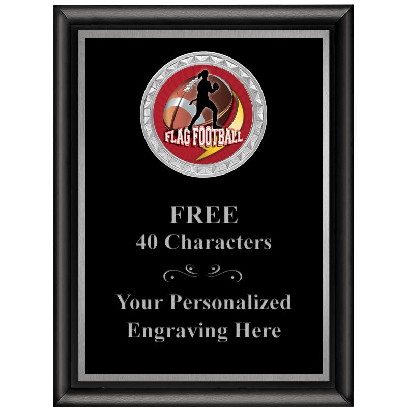 6X8 BLK SHINY EXEC INS PLQ SV