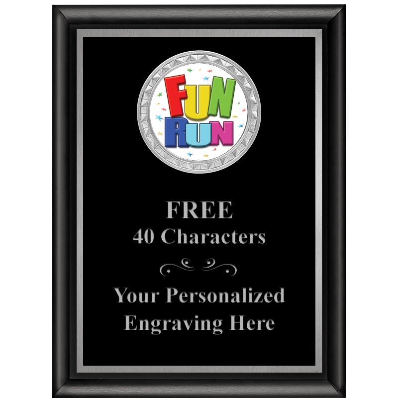 6X8 BLK SHINY EXEC INS PLQ SV