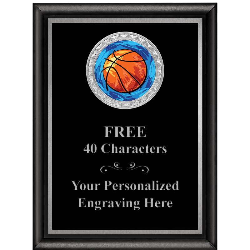 6X8 BLK SHINY EXEC INS PLQ SV