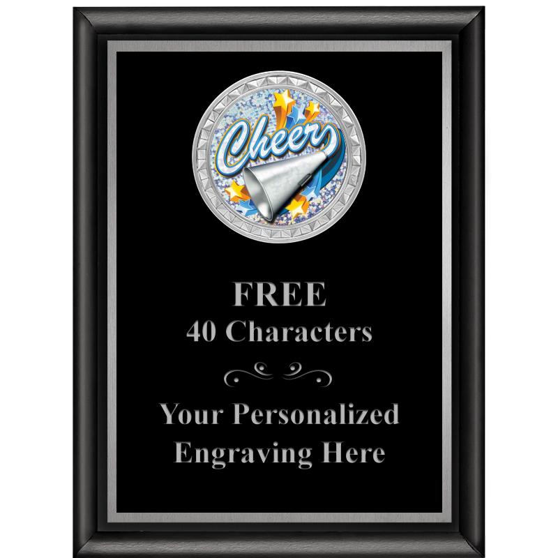 6X8 BLK SHINY EXEC INS PLQ SV