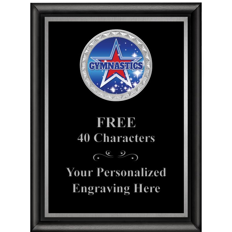 6X8 BLK SHINY EXEC INS PLQ SV