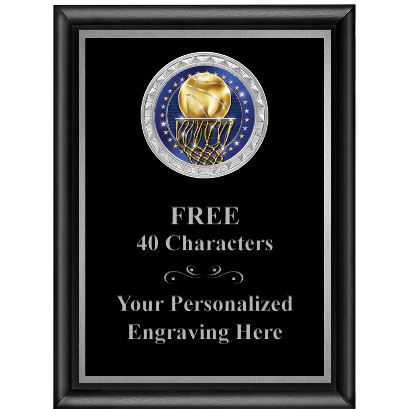 6X8 BLK SHINY EXEC INS PLQ SV