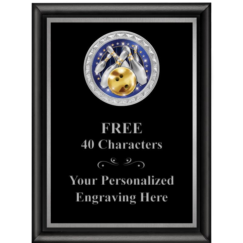 6X8 BLK SHINY EXEC INS PLQ SV