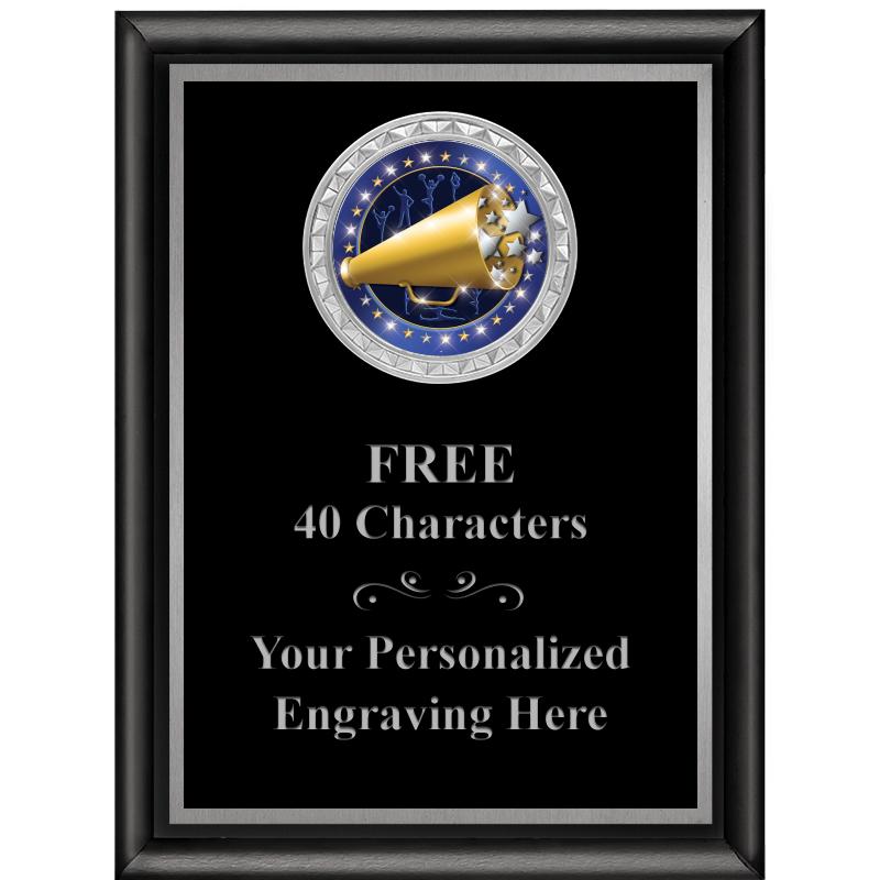 6X8 BLK SHINY EXEC INS PLQ SV