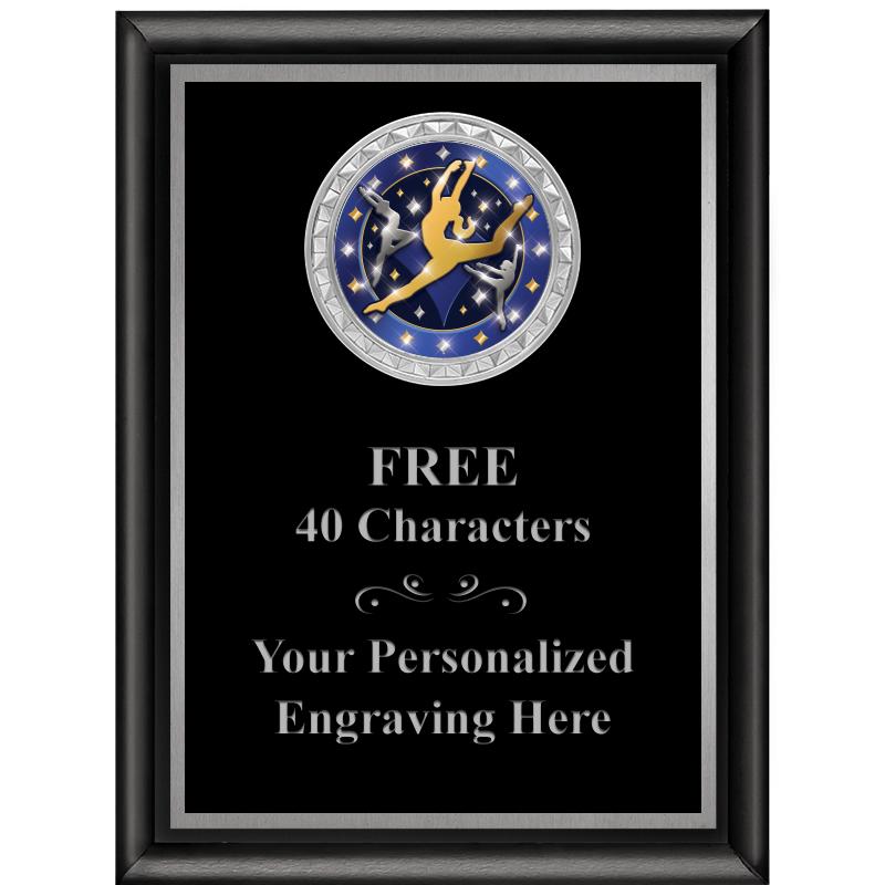 6X8 BLK SHINY EXEC INS PLQ SV