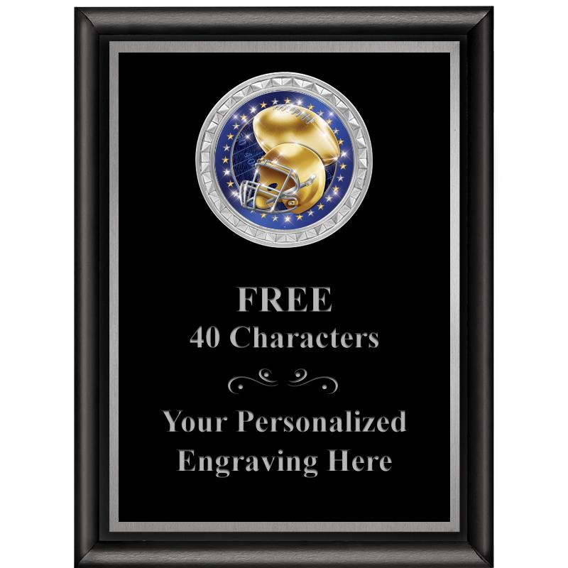 6X8 BLK SHINY EXEC INS PLQ SV