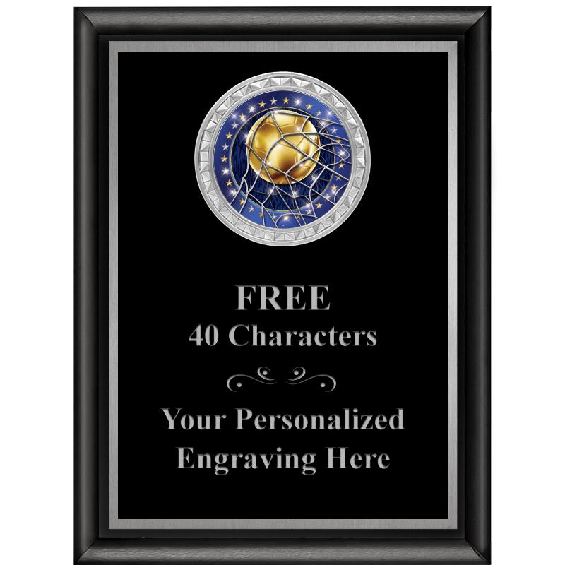 6X8 BLK SHINY EXEC INS PLQ SV