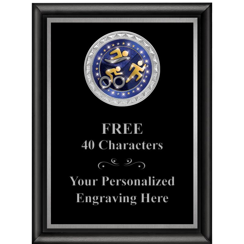 6X8 BLK SHINY EXEC INS PLQ SV