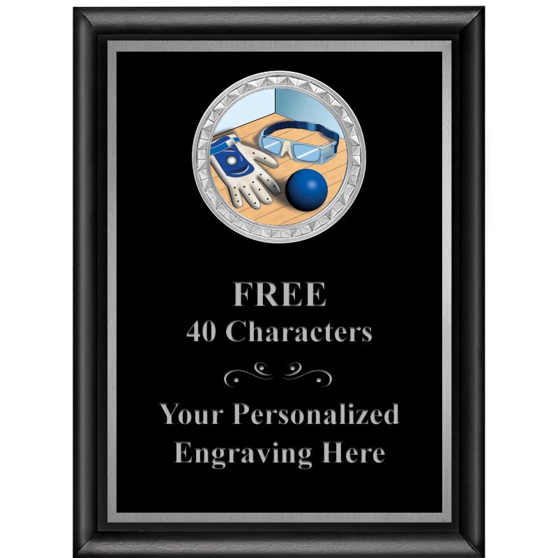 6X8 BLK SHINY EXEC INS PLQ SV