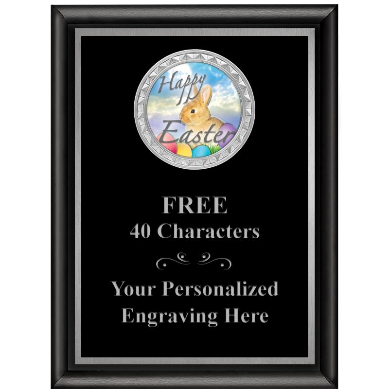 6X8 BLK SHINY EXEC INS PLQ SV